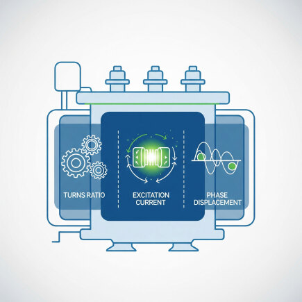 دستگاه تست نسبت تبدیل طراحی سامانه تست نسبت تبدیل ترانسفورماتور، اندازه گیری: نشبت تبدیل، جریان تحریک، جابجایی فاز، توسط شرکت فن آوران الکترونیک راشین