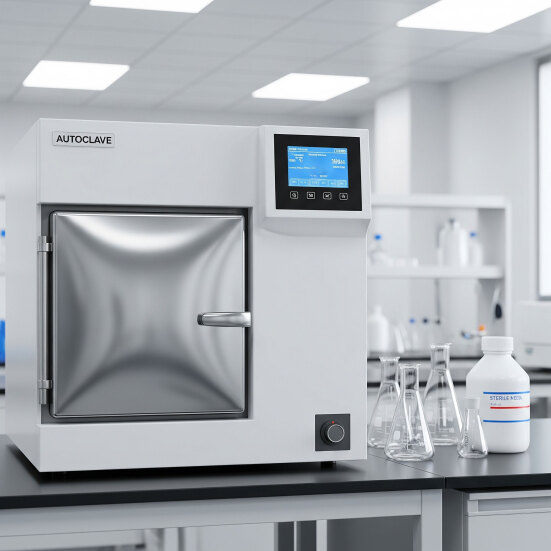 سیستم کنترل اتوکلاو آزمایشگاهی طراحی سامانه الکترونیک و کنترل دستگاه اتو کلاو آزمایشگاهی توسط شرکت فن آوران الکترونیک راشین